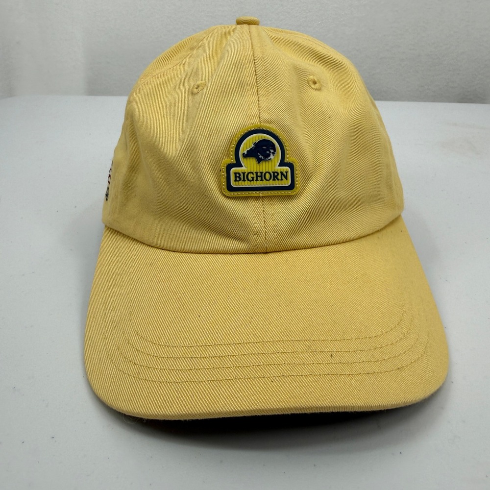 Ahead Bighorn Golf Club Hat Mens OSFA Yellow Top 100 Embroidered Baseball Cap